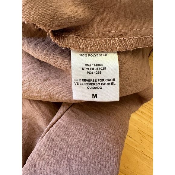 Love, Maven Women's Faux Wrap Blouse with 3/4 Sleeves Elastic Waist, Size M - Picture 4 of 4